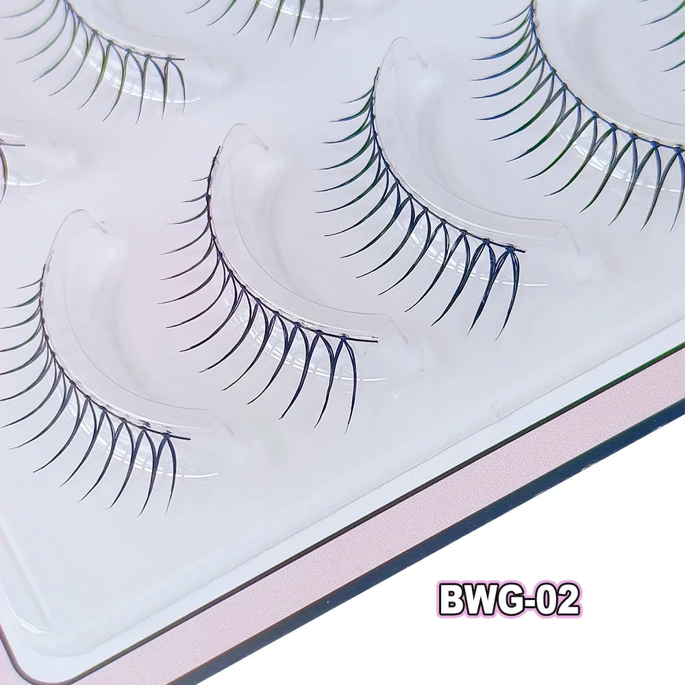 U-shaped False Eyelashes K-Pop Idol Lashes Zhang Yuanying Inspired Comic Eye Lashes Natural Wispy Lash Extension