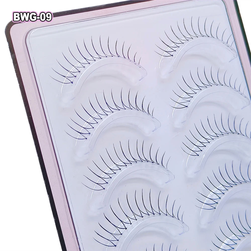 U-shaped False Eyelashes K-Pop Idol Lashes Zhang Yuanying Inspired Comic Eye Lashes Natural Wispy Lash Extension