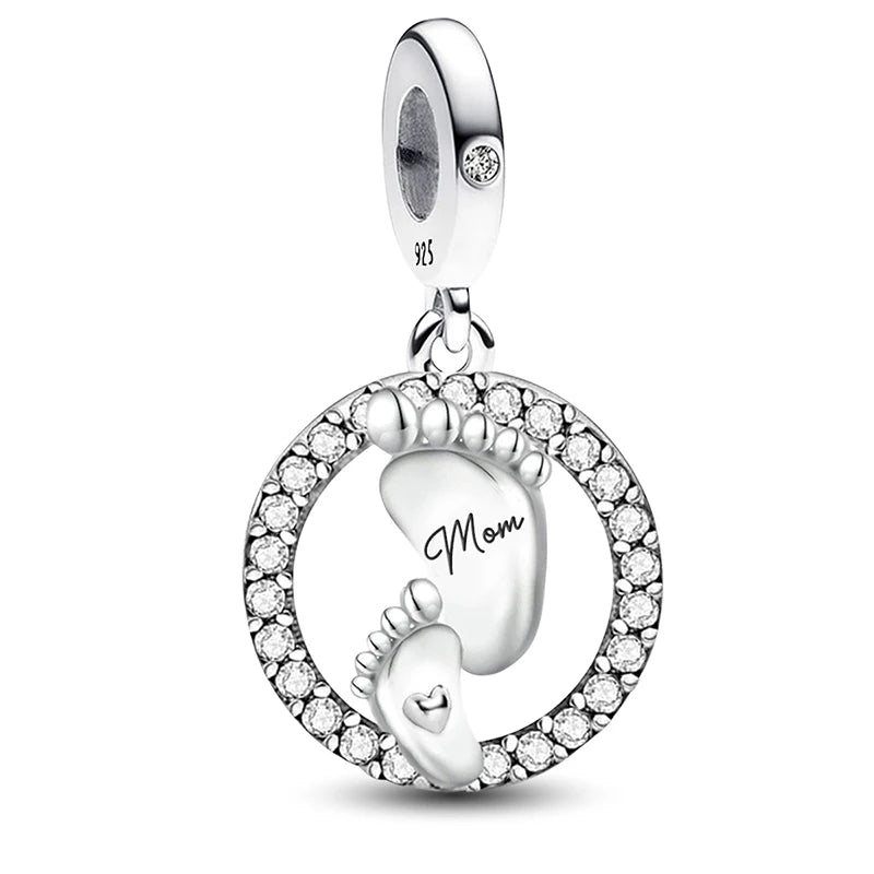 Shecharms 925 Sterling Silver Love Heart Firefly Golden Series Charms Fit DIY Making Bracelet Necklace High Quality Fine Jewelry