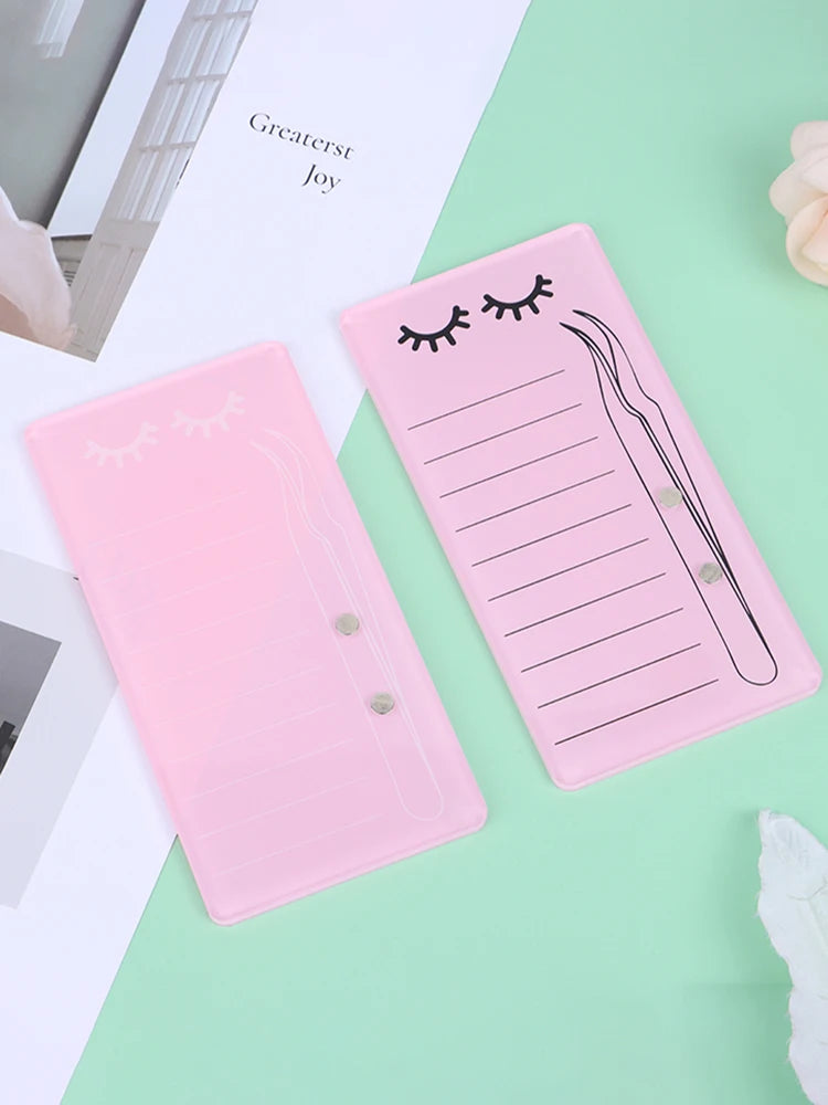 1pc Acrylic Novel Lashes Palette Holder Eyelash Display Board With Magnetic Design For Lash Tweezers Storage Makeup Tools