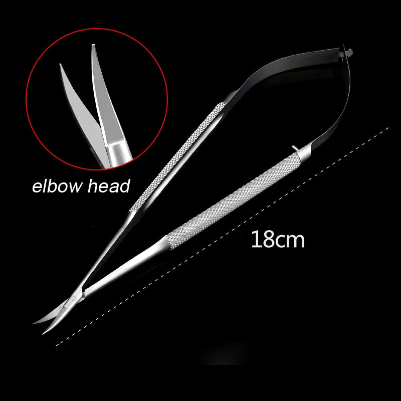 1pcs Corneal Scissors Micro Surgical Vannas Titanium Stainless Steel  Micro Scissors