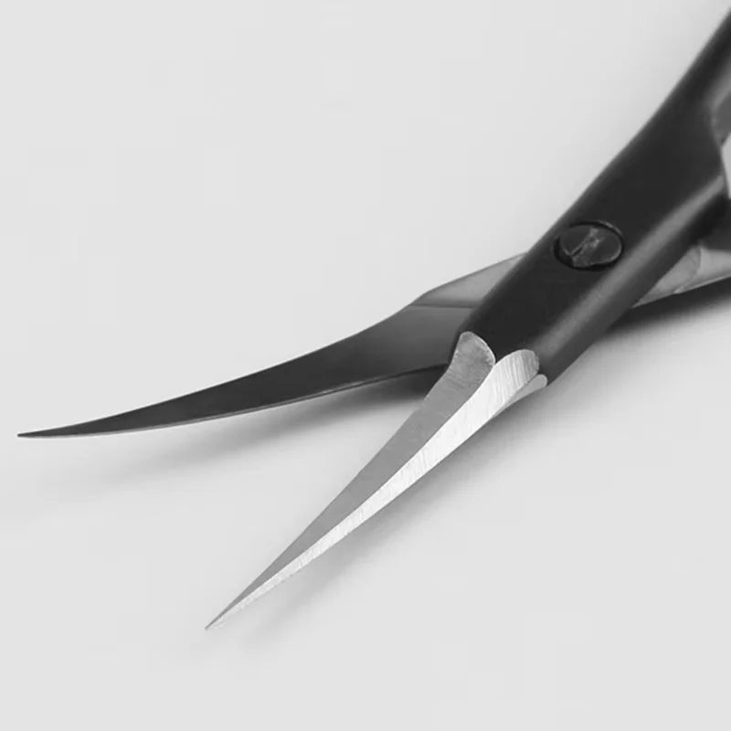 Stainless Steel Cuticle Scissors Dead Skin Remover For Nails Art Clippers Russian Nail Scissors Manicure Curved Tip Scissor