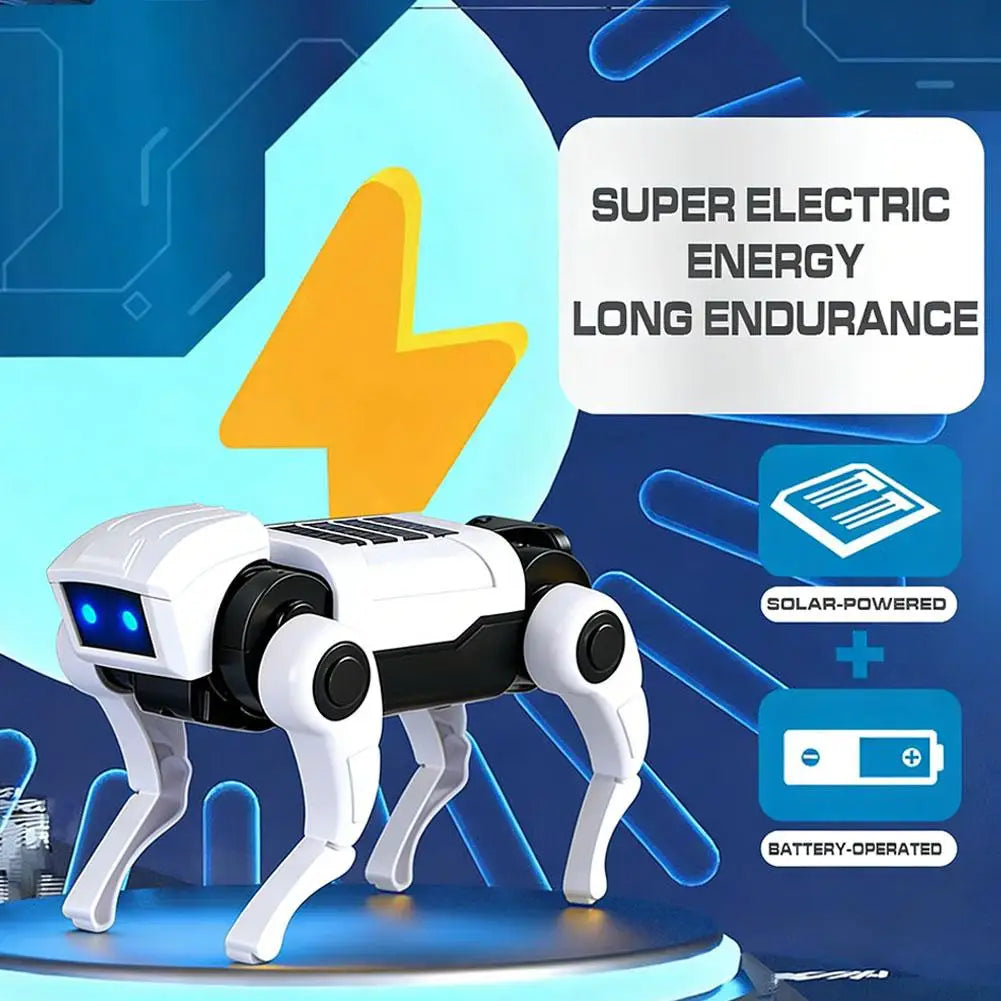 Small Electric Robot Dog Toy Mini size Electronic Pets DIY Installation Imitates Animals Children's Educational Toys