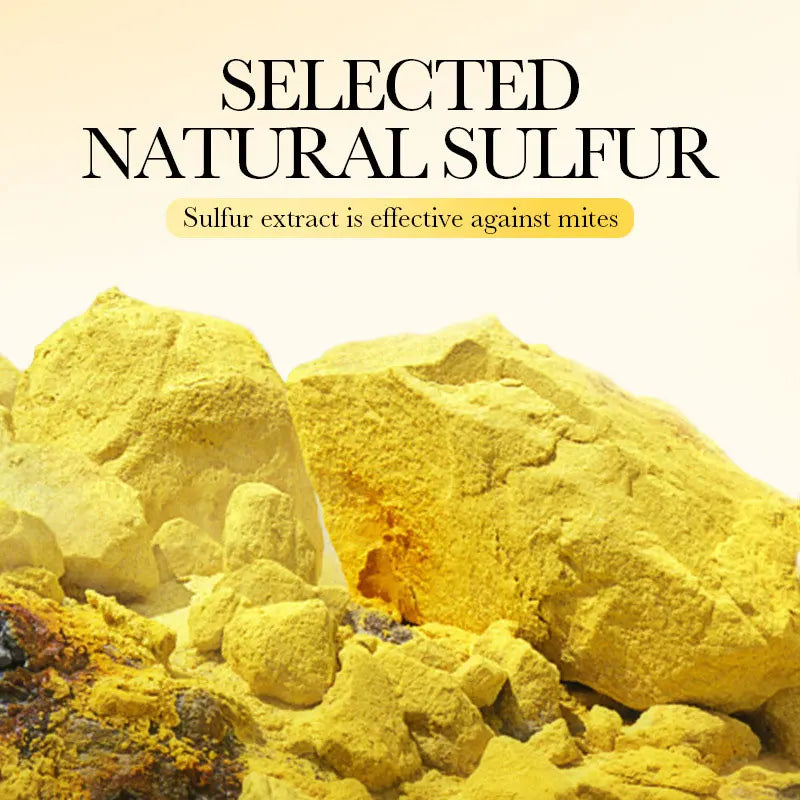 1Box Sulfur Anti Mite Soap Cleansing The Body Handmade Soap Turmeric Acid Kojico Foam Moisturize Control Oil and Prevent Dry