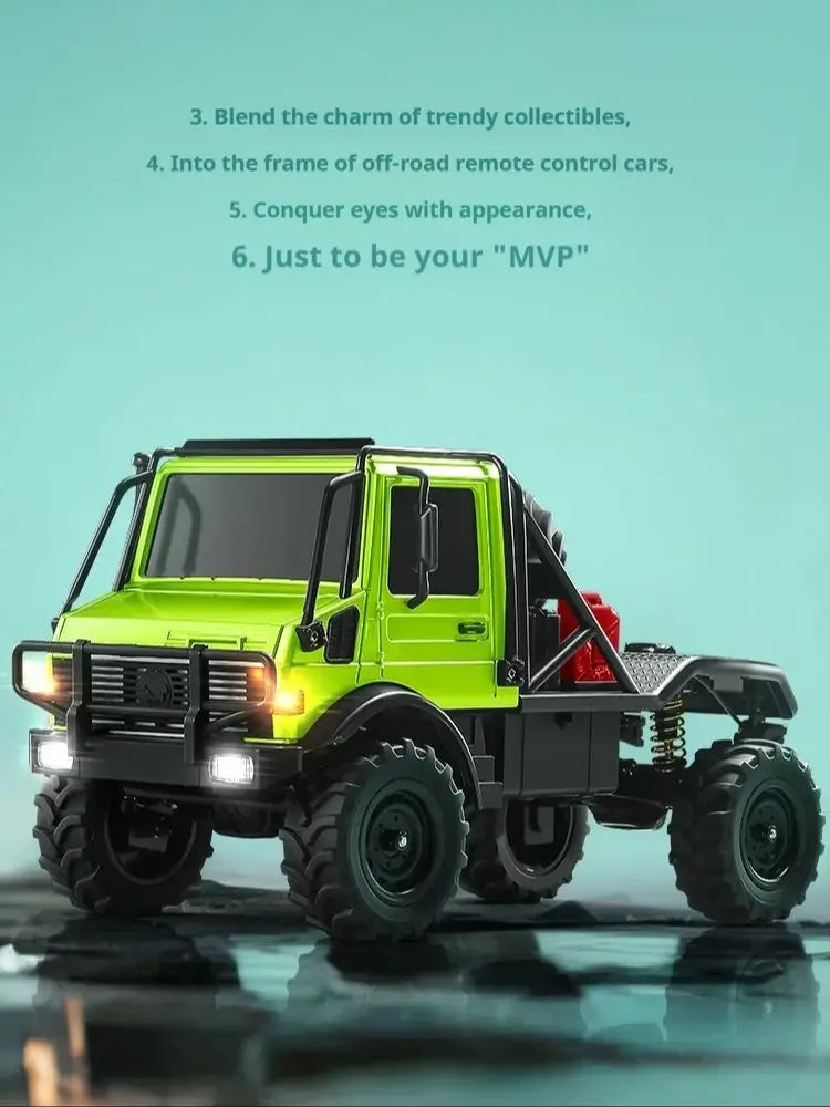 MN333 RC Car Unimog U4000 2.4GHz 1:18 4WD Full Proportional Throttle Steering Off-Road Vehicle Toy Gift Boy