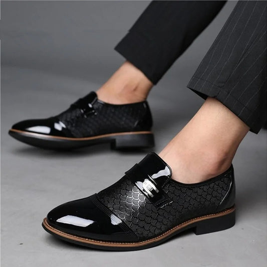 Classic PU Leather Shoes for Men Trend Luxury Men's formal Shoes Elegant Non Slip Man's Footwear Shoes Male Zapatos Hombre 2026
