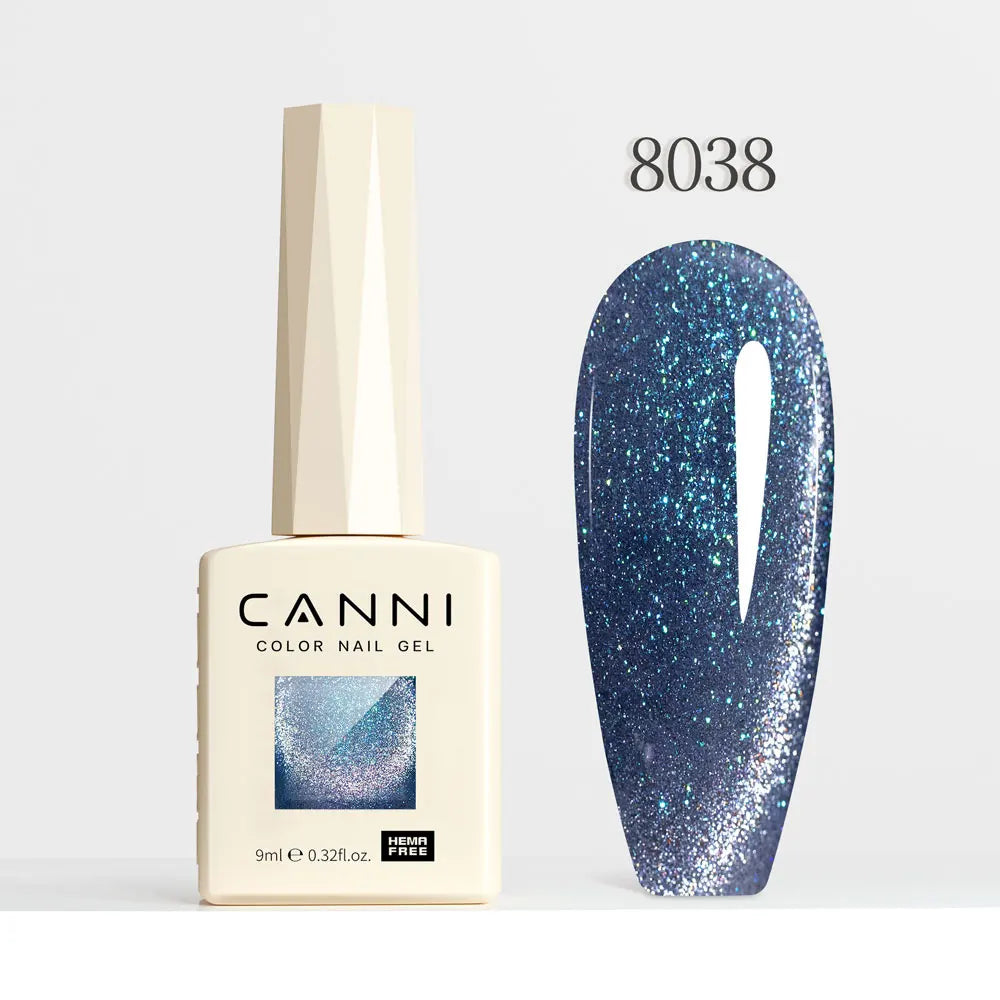 9ml CANNI Nail Gel Polish HEMA FREE Diamond Sparkle Sequin Gorgeous Color Venalisa Semi Permanent Soak Off UV LED Glitter Nails