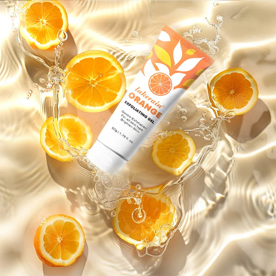 50ml Orange Exfoliateing Gel Dead Spot Remover Brighten Peeling Gentle Repair Scrub Whiten Hydrating Moisturizer Women Skin Care