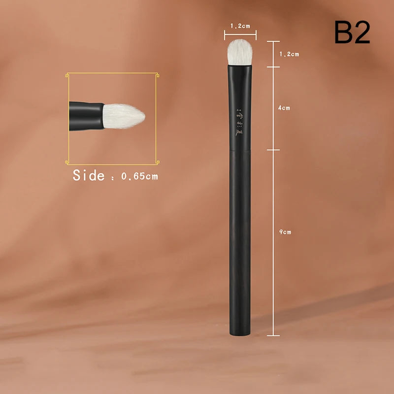 Professional Handmade Make Up Brush Eye Shadow Blending Brush Soft Saibikoho Goat Hair Ebony Handle Makeup Brushes