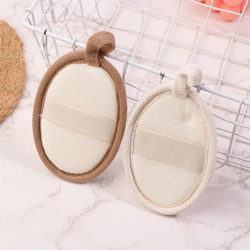 【Natural Loofah Body Scrubber Soft Exfoliating Sponge Shower Brush Cleaner Pad Body Skin Care Tool Bath Exfoliator Shower Puff】