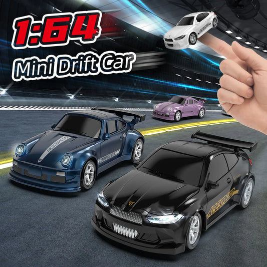 New Kf20 1: 64 Drift Rc Car Four Wheel Remote Control Car Racing Car Full Share Desktop Competition Toys Boys Perfect Gifts