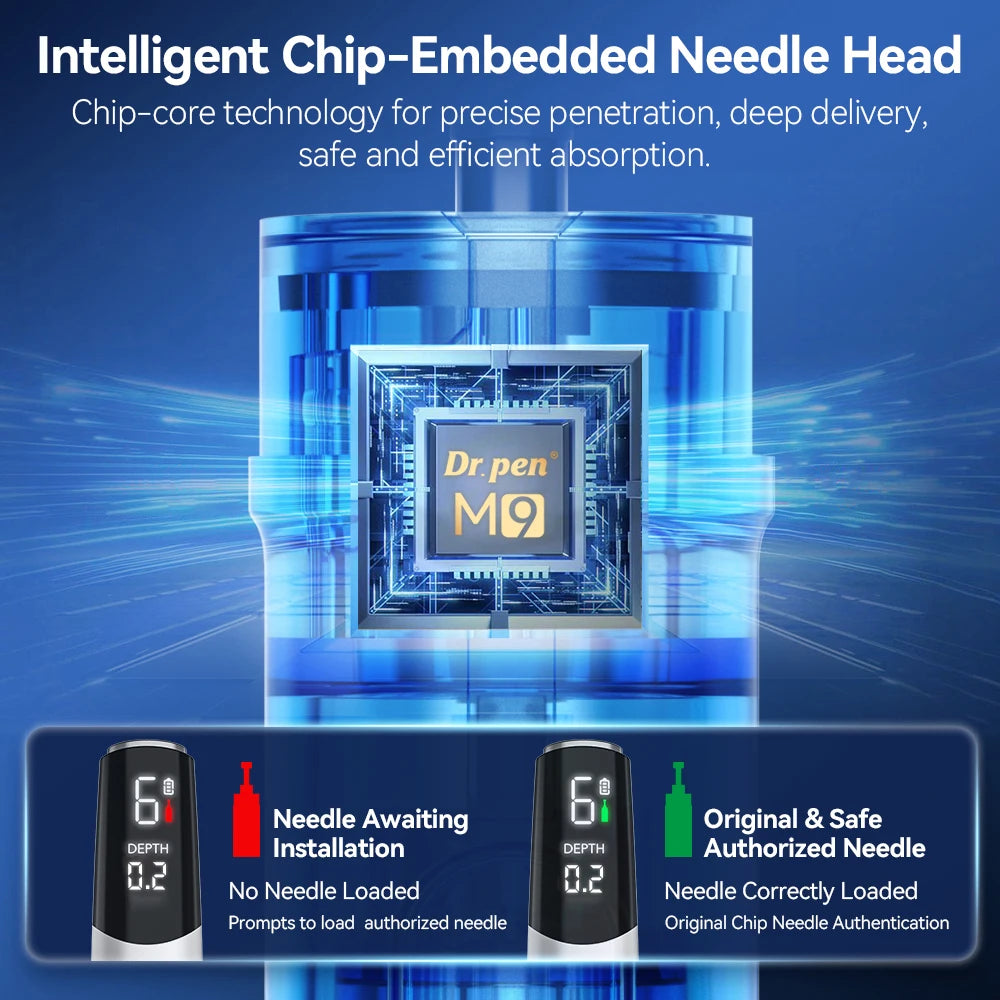 Professional Dr.pen M9 Microneedle Device With Hello Face M300 LED Mask Beauty machine Needle length 0.25 mm