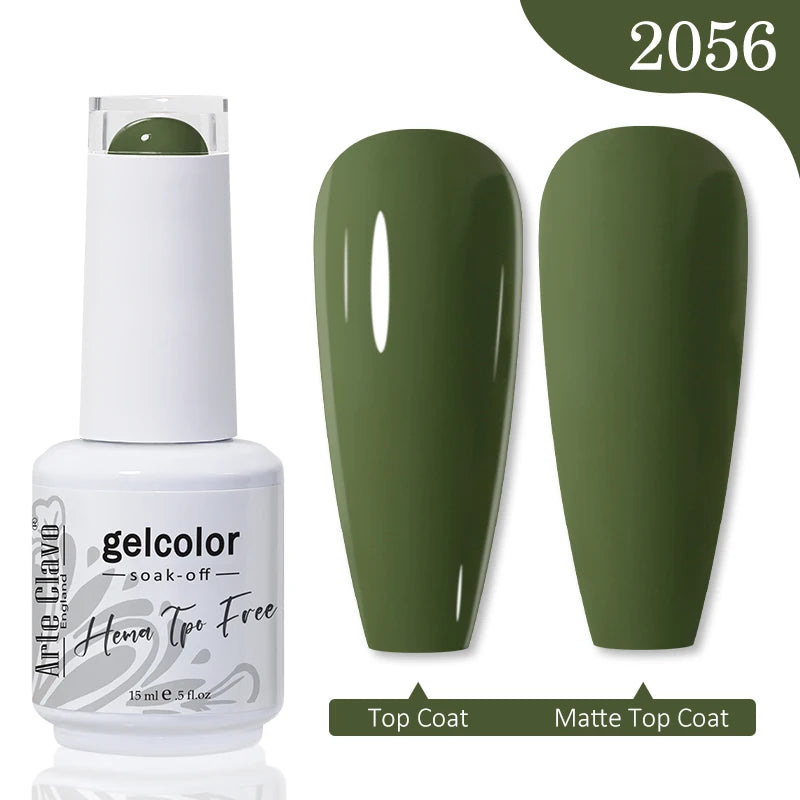 Arte Clavo Spring Summer Gel Nail Polish Gorgeous Color 15ml Semi Permanent Soak Off UV LED Gel Nail Art DIY Design Varnishes