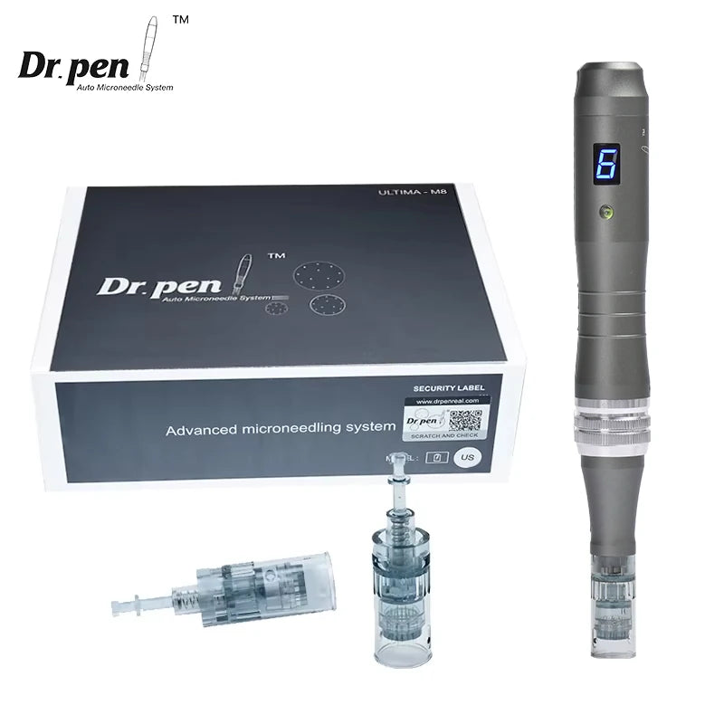 Authentic Dr pen Ultima M8 -W Microneedling Face Hair Care Wireless Derma Pen Beuty Machine Needle length 0.25 mm