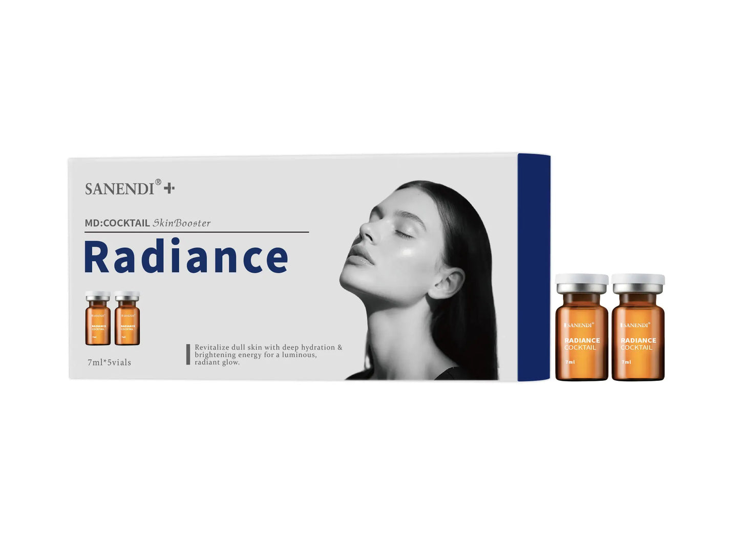 Cocktail Skinbooster Serum for Facial Ampoule Dermapen Hydrating Hyaluronic Acid Anti Aging Pigment Skincare Set 7ml*5Vials