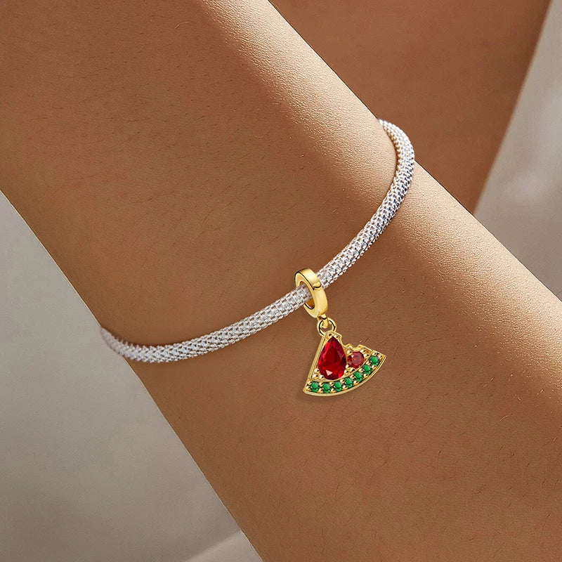 Shecharms 925 Sterling Silver Love Heart Firefly Golden Series Charms Fit DIY Making Bracelet Necklace High Quality Fine Jewelry
