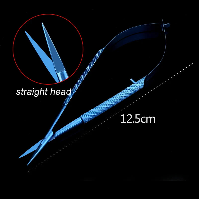 1pcs Corneal Scissors Micro Surgical Vannas Titanium Stainless Steel  Micro Scissors