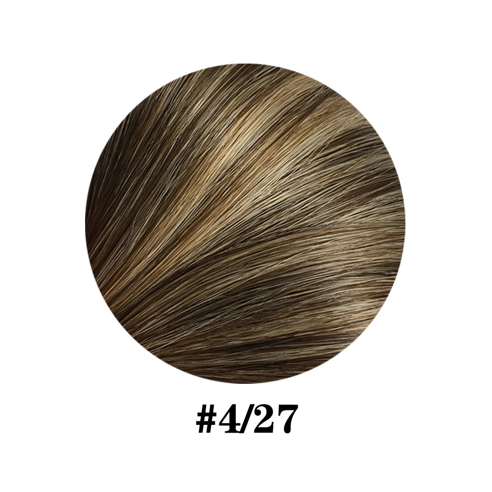 Straight Chocolate Brown Halo Hair Extensions Invisible Wire Human Hair Extensions With Clips #2 100G/Pc Clip In Hair Extensions