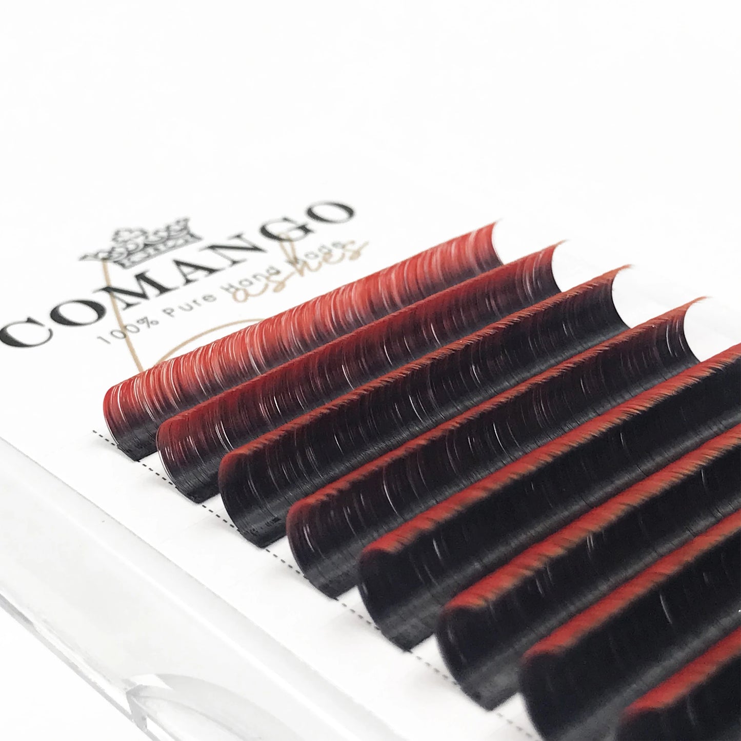 0.07mm Ombre Easy Fan Lashes Extension C/D Curl Wispy Natural Soft Gradient Pink/Blue/Green/Purple Volume Fans Silk Mink Lashes