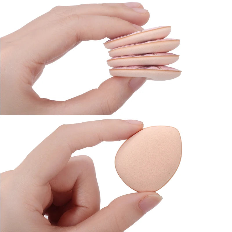 20Pcs Mini Finger Puff Makeup Sponge Set Air Cushion Cosmetic Puffs Wet & Dry BB Cream Applicator Concealer Foundation Puff
