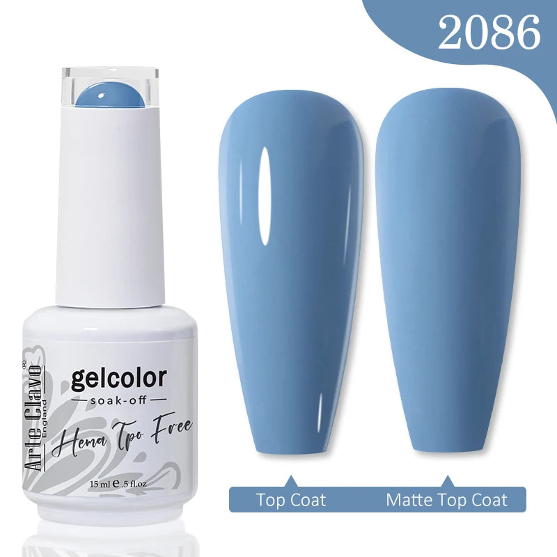Arte Clavo Spring Summer Gel Nail Polish Gorgeous Color 15ml Semi Permanent Soak Off UV LED Gel Nail Art DIY Design Varnishes