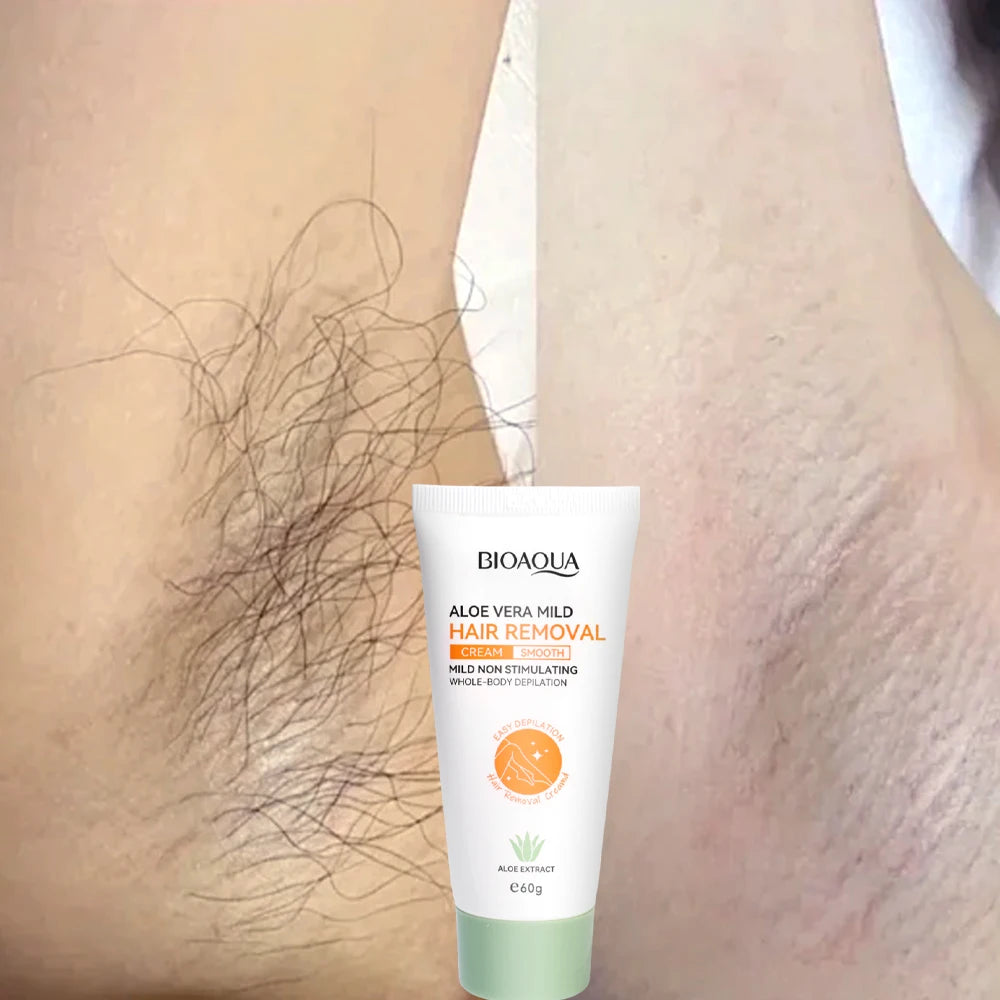 Fast Painless Hair Removal Cream Ladies Intimate Areas Depilatory Wax Underarm Aloe Hair Remover Creams for Men Women Body 60g