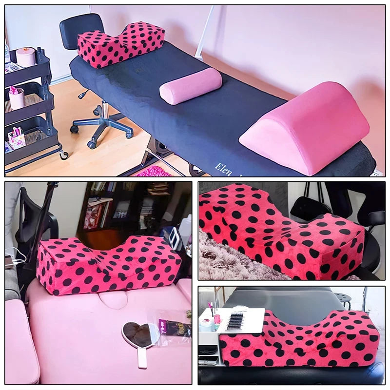 Grafted Eyelash Pillow Neck Support Grafting Lashes Memory Foam Cushion Eyelash Extension Soft Pillow With Pocket Makeup Salon