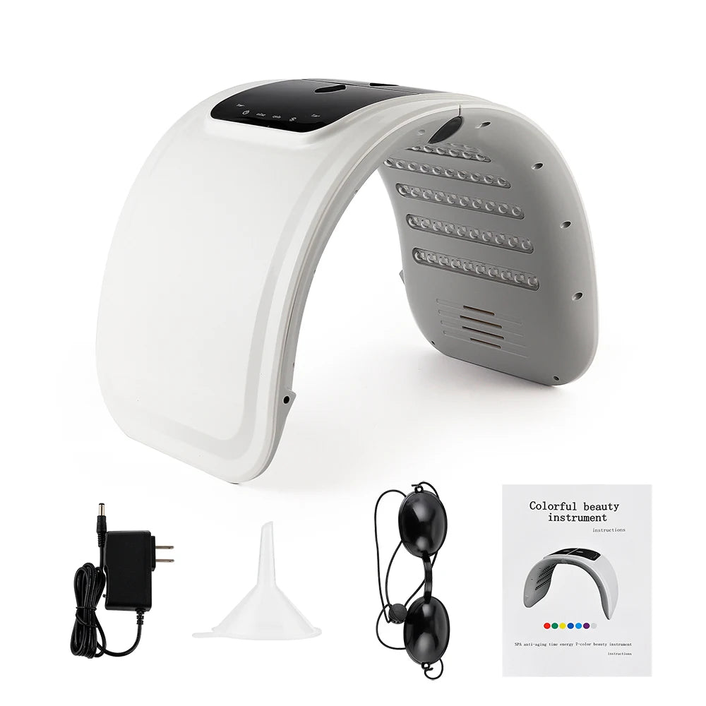 7 Colors LED Photon Machine With Nano Spray Skin Moisturizing Face&Body Mask Salon SPA Home Use Skin Rejuvenation Acne Skin Care