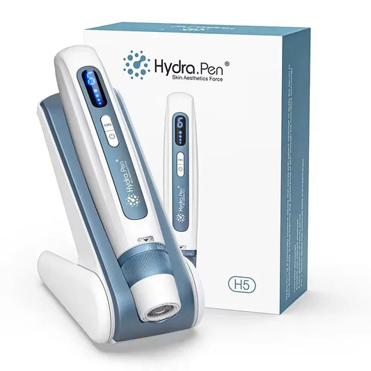 Latest 2 in 1 Microneedling Beauty Instrument Wireless Derma Pen H5 4 Pole EMS Microcurrent Skin Care 0.2MM