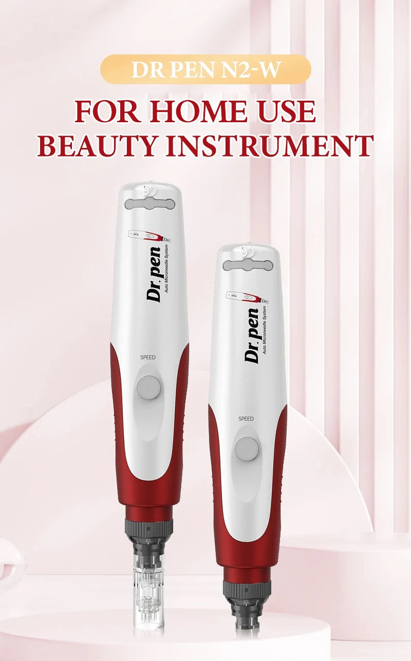 Dr.pen Ultima N2 with 12pcs Cartridge Nano Skin Care Kit 0.25mm Needle Derma Pen Micro Skin Rejuvenation Machine