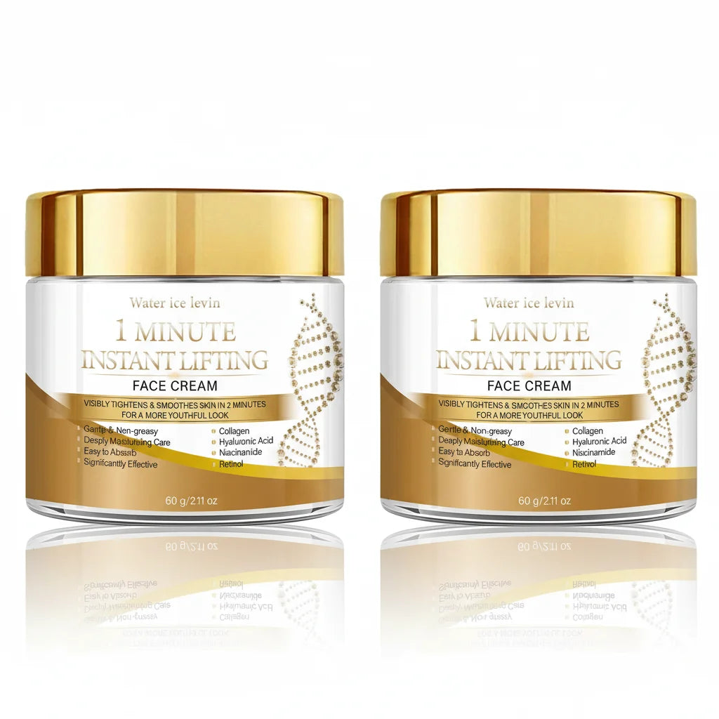 Water Ice Levin 1 Minute Instant Lifting Face Cream Collagen Hyaluronic Acid Niacinamide Retinol Moisturizing Firming Anti Aging