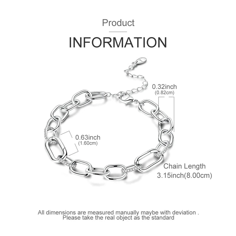 925 Sterling Silver Adjustable Buckle Chain Original Bracelet for Women Fit Original Charms Beads DIY Making Gift