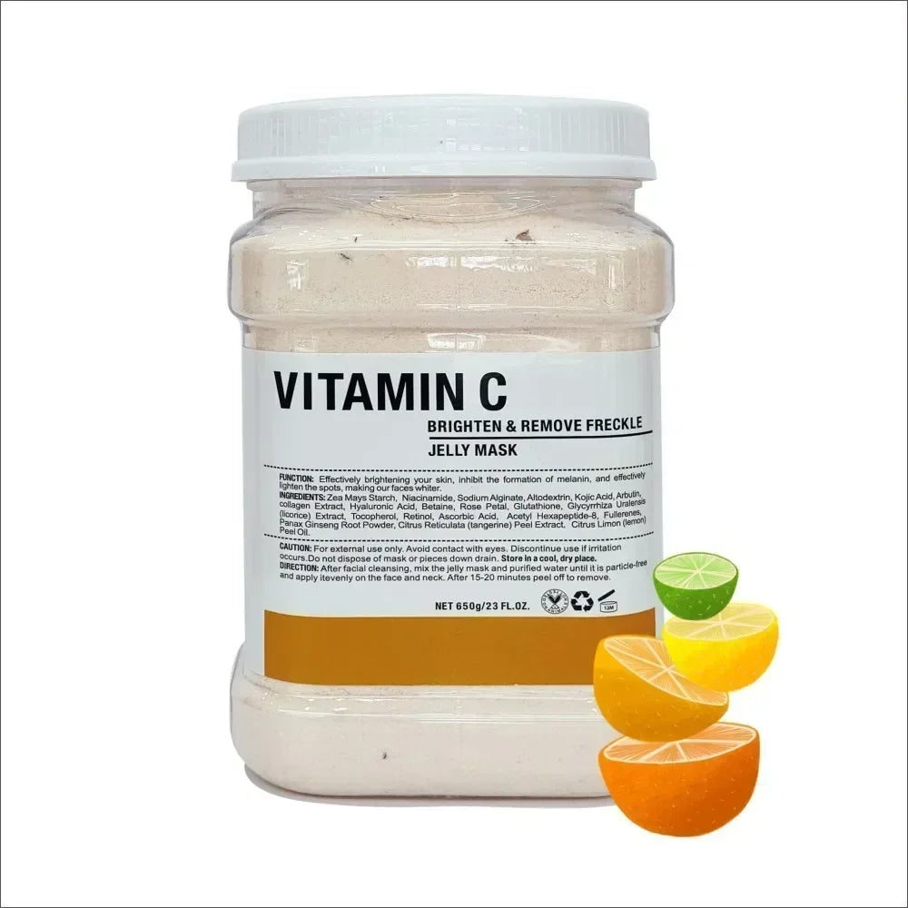 650g Gold Jelly Mask Powder Vampire DIY Plant Powder Masks Peel Off Vitamin C Hyaluronic Acid Facial Skin Care Rose Mud Mask