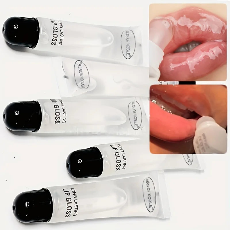 6pcs Glossy Finish Lip Gloss, Moisturizing Cream for All Skin Types, Non-Sticky Hydrating Lip Oil, Long-Lasting Shine for Dry Li