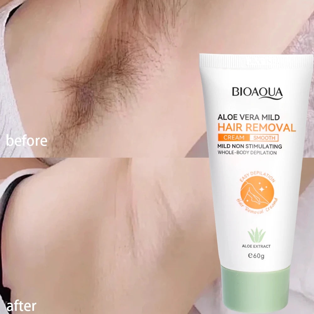 Fast Painless Hair Removal Cream Ladies Intimate Areas Depilatory Wax Underarm Aloe Hair Remover Creams for Men Women Body 60g