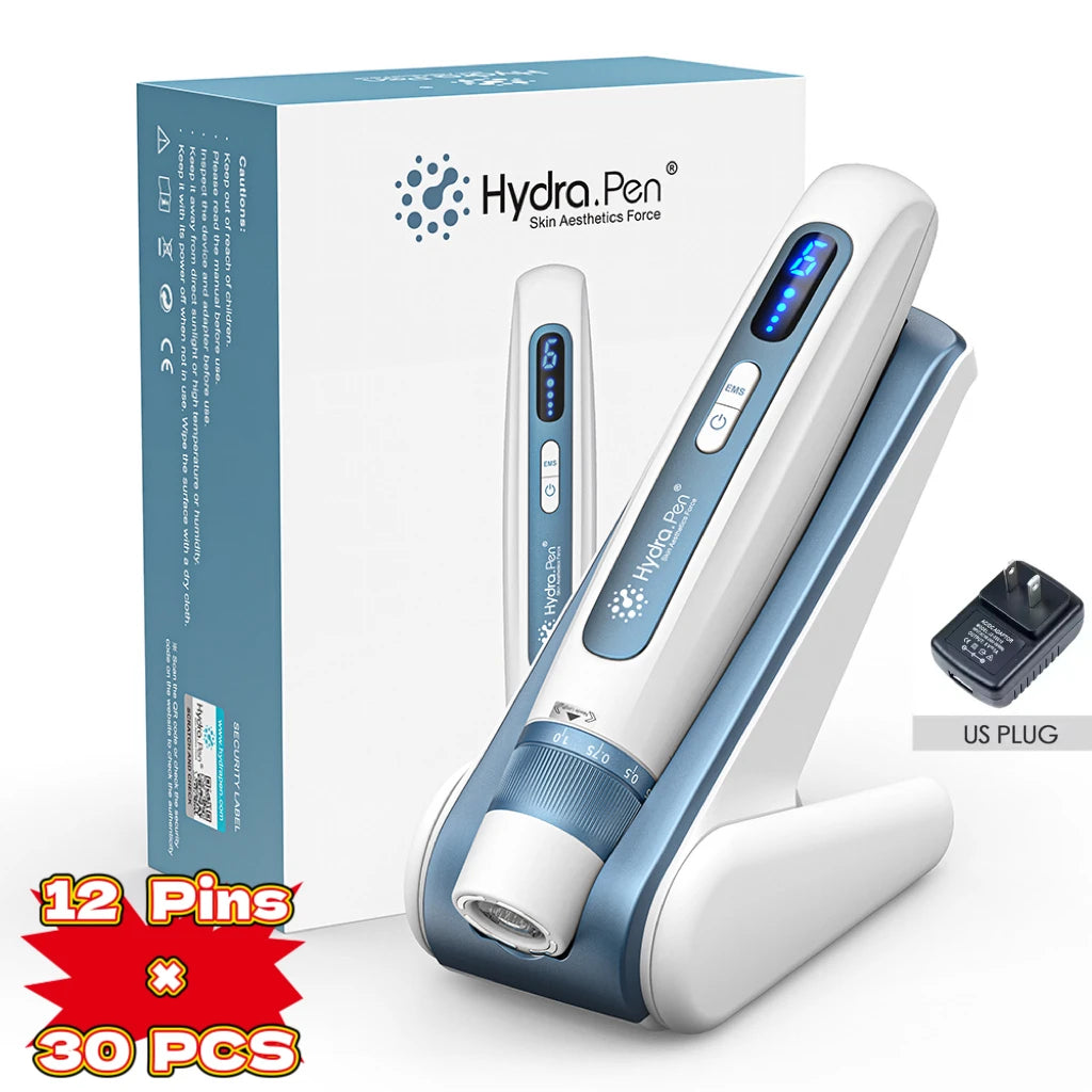 Hydra pen H5 EMS Microneedling Pen with 30PCS Cartridges Needle Length 0.25 mm