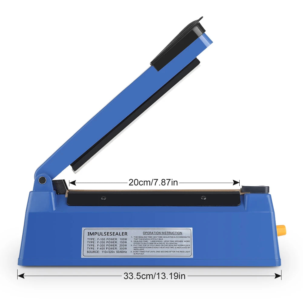 280/200mm 110/220V Heat Seal Machine Household Impulse Vacuum & Power Suction Food Meat Plastic Bag Sealer Kitchen Fruit Storage