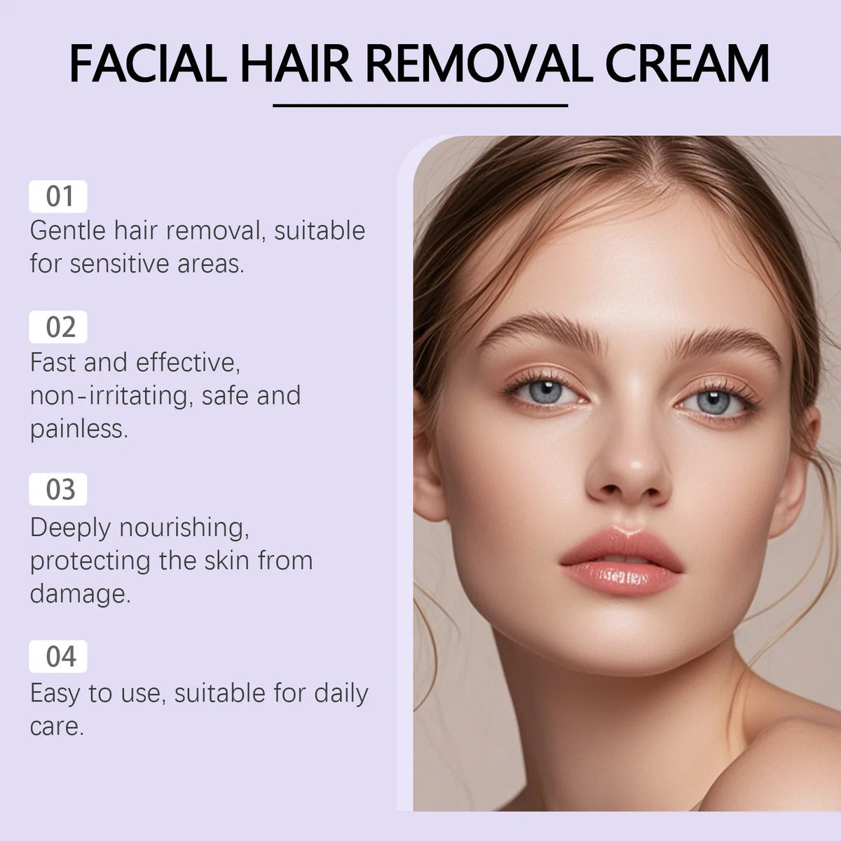 Painless Hair Removal Creams Fast Gentle Removal Skin Care Whitening Clear Lip Hair Underarm Depilation Cream Women Men Beauty