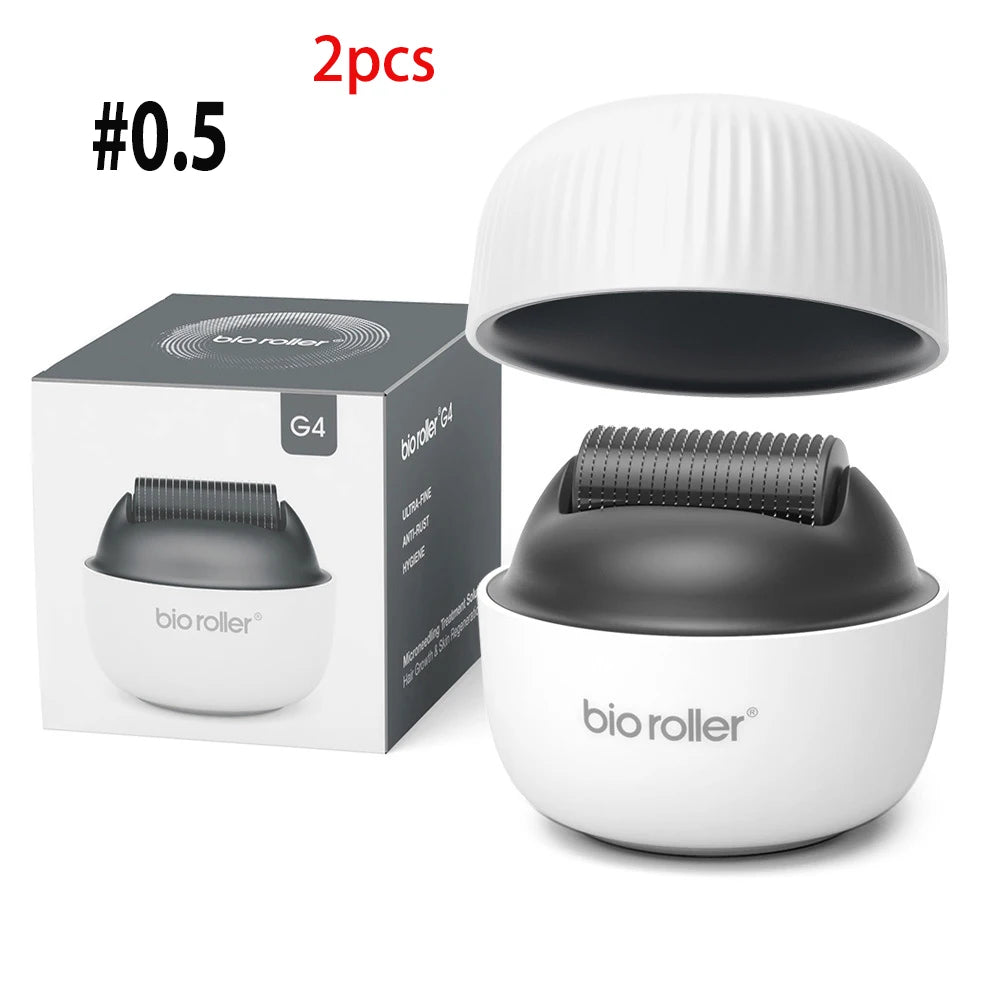 Original Bio G4 Derma Roller Microneedle 0.2mm 1200pin Titanium Micro Needle Derma Pen for Beard Hair Skin Beauty Care Tool