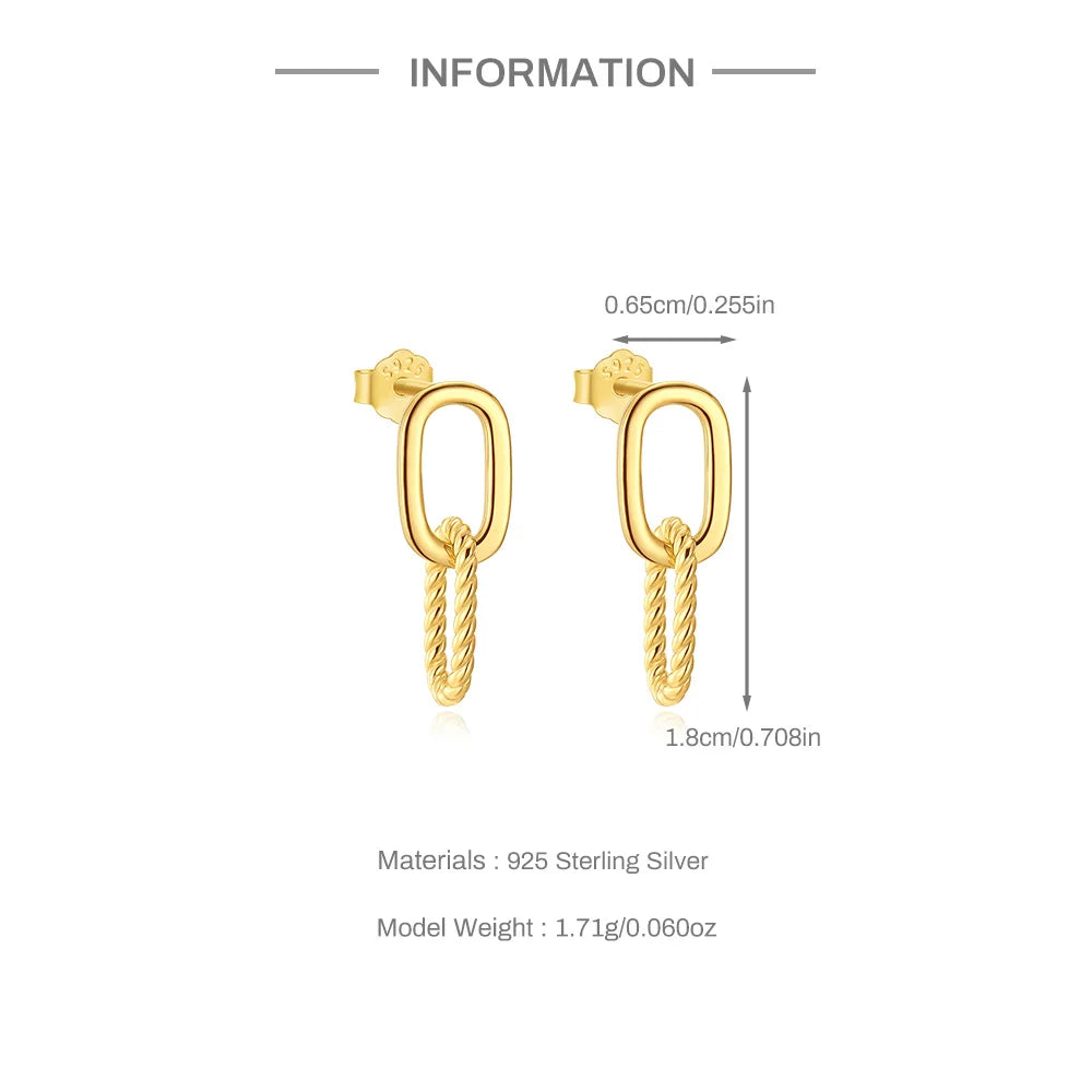 CANNER Eight Pointed Star Moon Tassel Zircon 925 Sterling Silver Drop Earrings For Women Ins Pearl Flower Minimalism Earrings