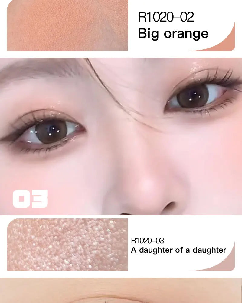 Red Brown Eyeshadow Palette Multifunctional Makeup Palette Silky Matte Coral Red Eyeliner Silkworm Lower Shadow Eyeliner Makeup