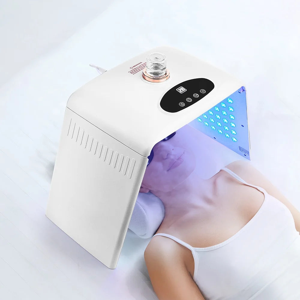 Foldable 7 Colors LED Photon Machine With 3 Levels Nano Spray Skin Moisturizing Face&Body Mask Beauty Salon Home Use Skin Care