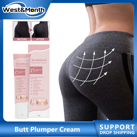 Butt Enhancement Cream Buttock Growth Enlargement Shaping Sexy Big Ass Prevent Fuller Sagging Nourishing Lift Hip Plump up Cream