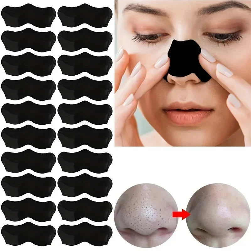 10-100pcs Blackhead Nose Strips Deep Cleansing Nasal Spot Facial Dot Stickers Nose Mask Shill For Acne & Black Head - Dropship