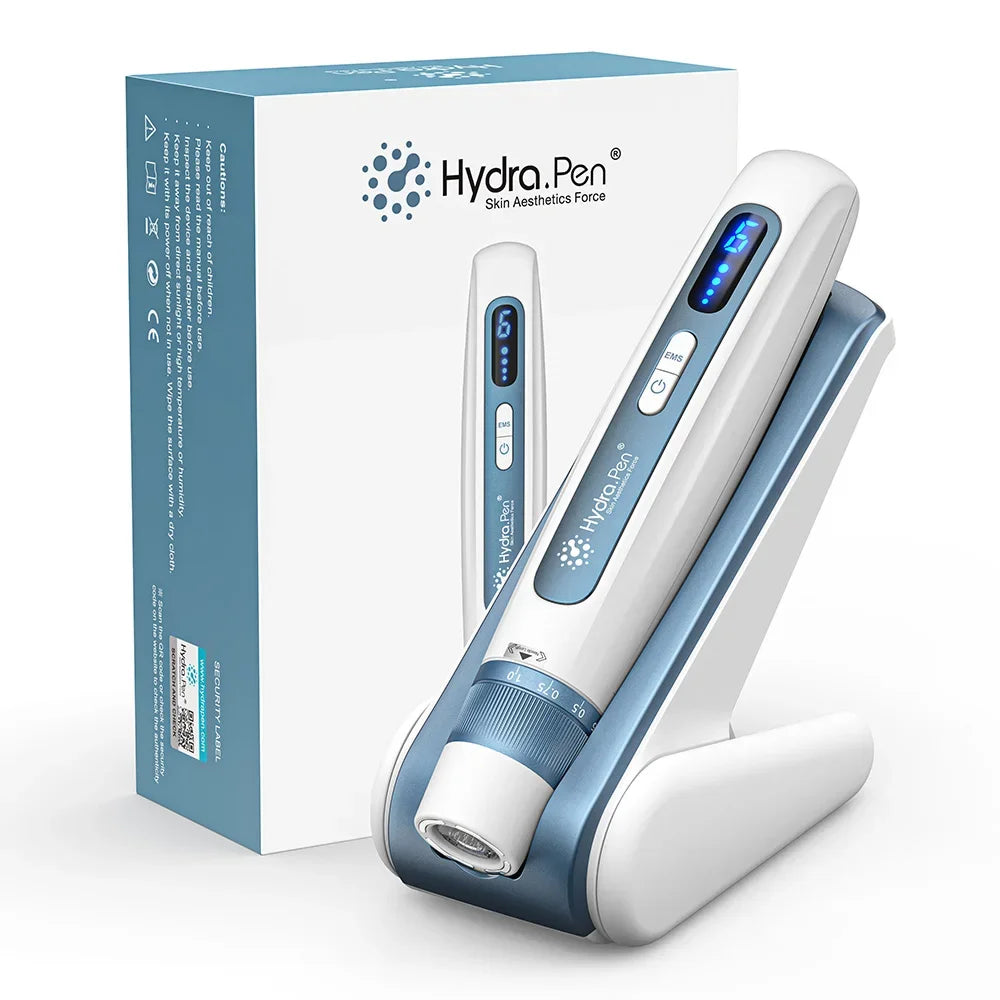 Latest 2 in 1 Microneedling Beauty Instrument Wireless Derma Pen H5 4 Pole EMS Microcurrent Skin Care 0.2MM