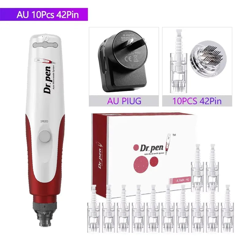Derma Pen Ultima N2 Professional Micro Skin Pen Wireless Electric Skin Repair Tool Kit 0.25mm Needle Skin Care Device