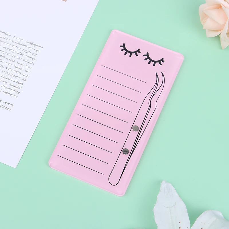 1pc Acrylic Novel Lashes Palette Holder Eyelash Display Board With Magnetic Design For Lash Tweezers Storage Makeup Tools