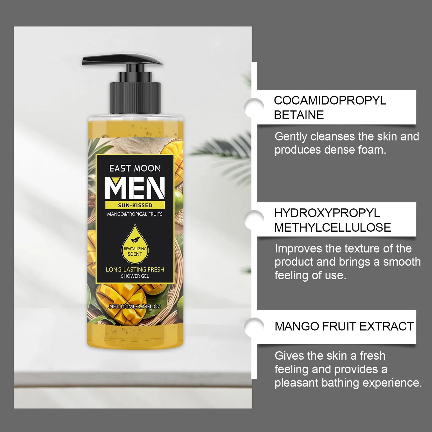 Fragrance Shower Gel Gift Set Deep Cleansing Shower Gel Moisturizing Refreshing Scent Long Lasting Fragrance Oil Control