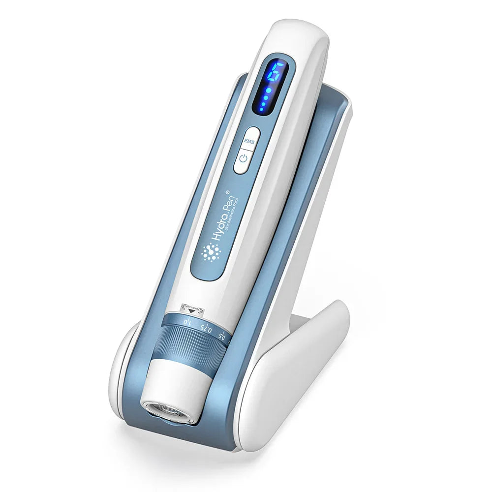 Latest 2 in 1 Microneedling Beauty Instrument Wireless Derma Pen H5 4 Pole EMS Microcurrent Skin Care 0.2MM