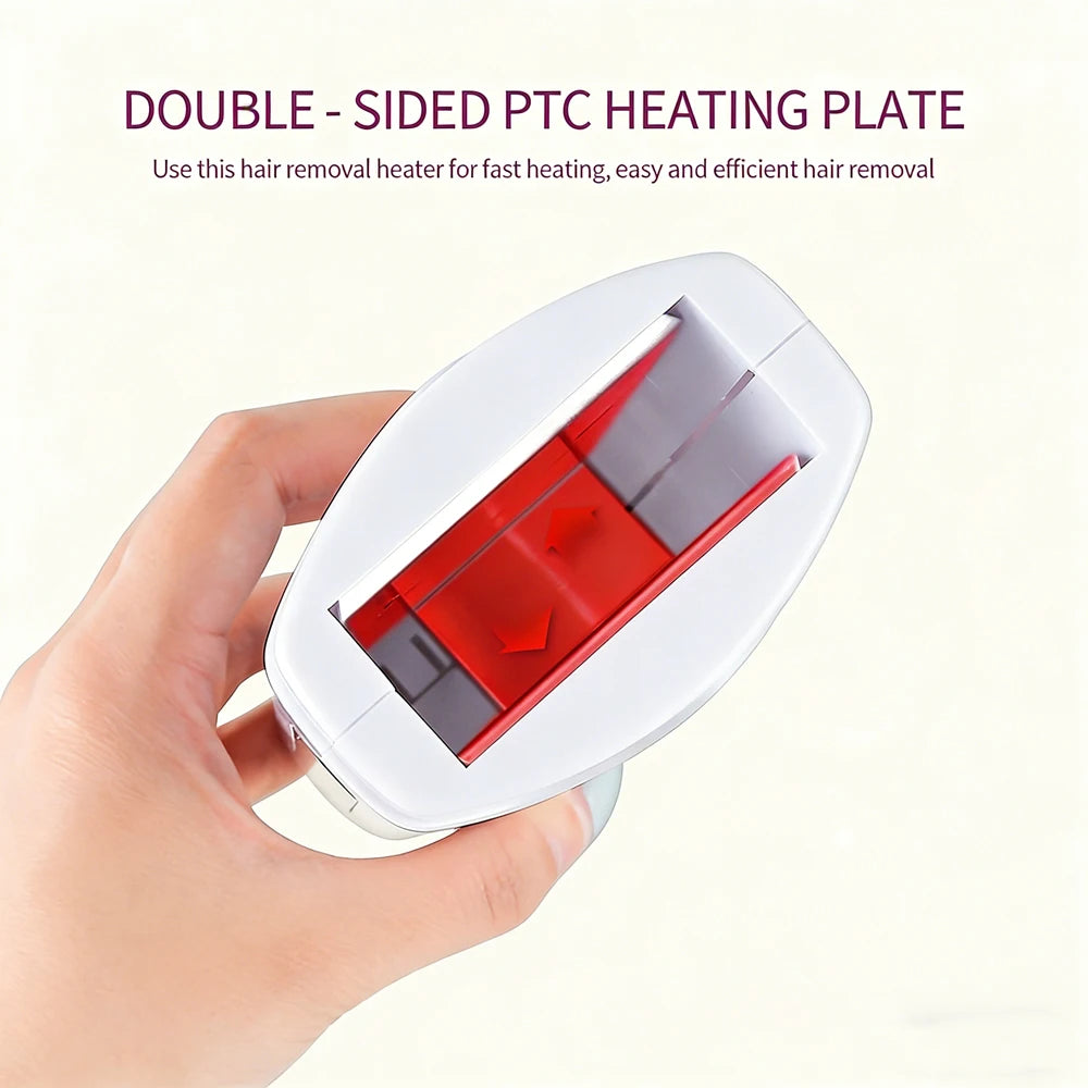 Electric Waxing Warmer Hair Removal Double Depilatory Roll On Wax Heater Portable Hot Melt Wax Heater for Men Women Home Using